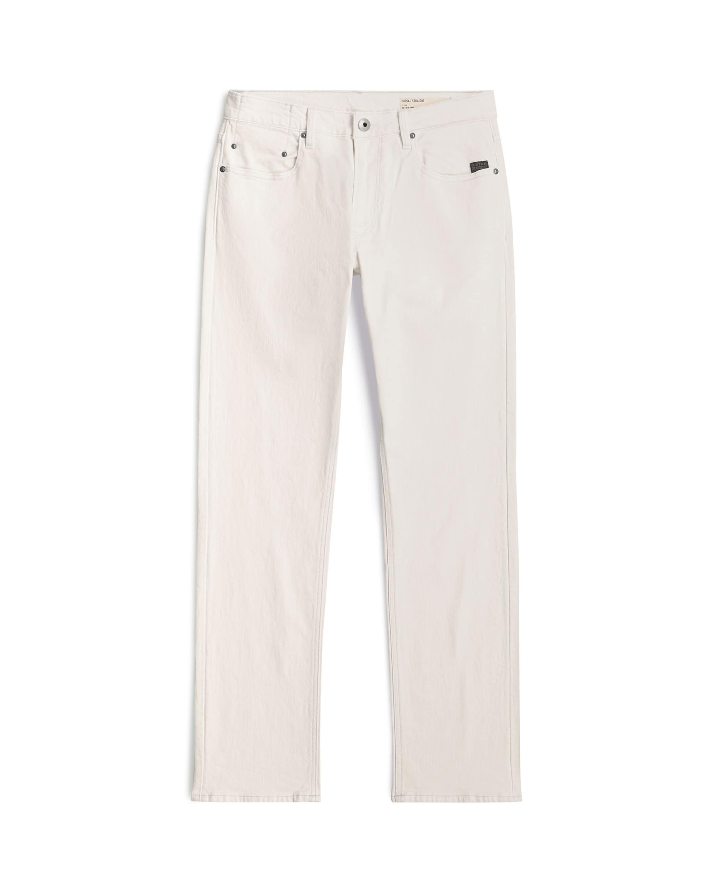 G-STAR Regular Jeans - 'Mosa Straight Jeans' in Weiß: Vorderseite