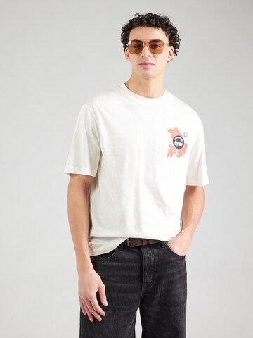 HUGO T-Shirt 'Nufloro' in Weiß