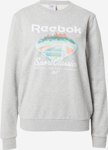 Reebok Athletic Sweatshirt in Grey: front