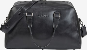 NEGOTIA Leather Weekender 'Valen' in Schwarz: Vorderseite
