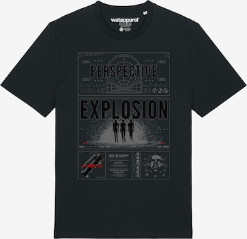 T-Shirt 'Perspektive' Watapparel en noir : devant