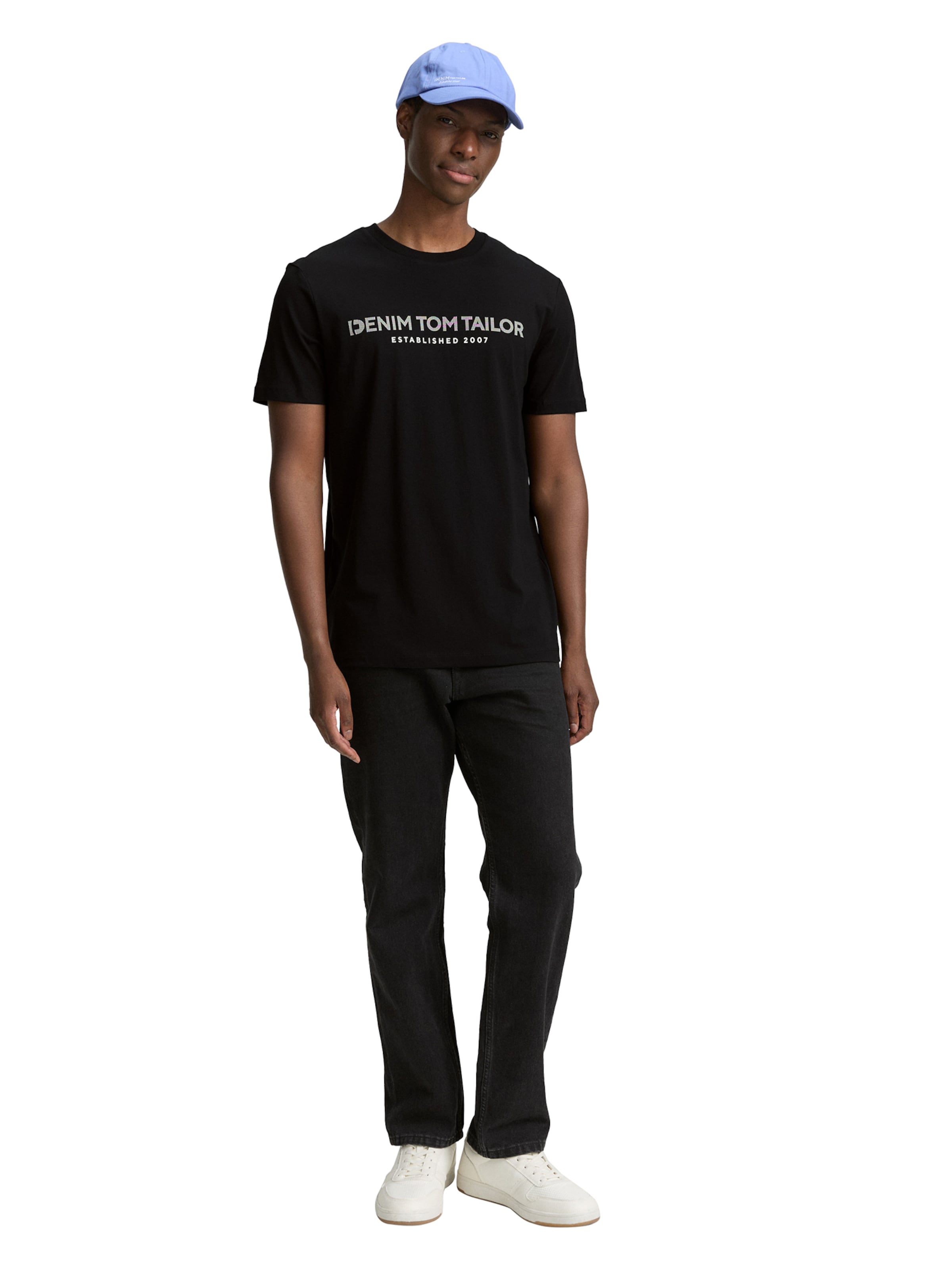 TOM TAILOR DENIM Футболка в Черный