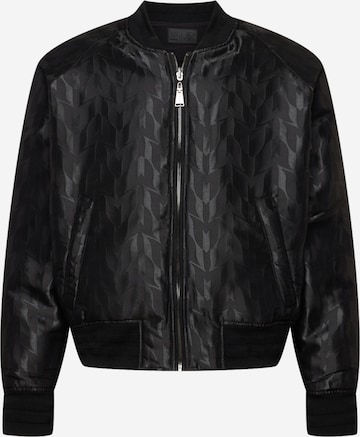 SikSilk - Chaqueta de entretiempo en negro: frente