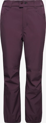Ulla Popken Tapered Weatherproof pants in Purple: front