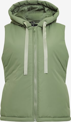 Threadbare Vest 'Shelly' in Green: front