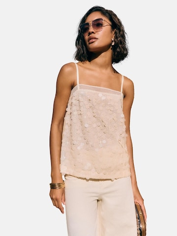 Friends Like These Top in Beige: Vorderseite