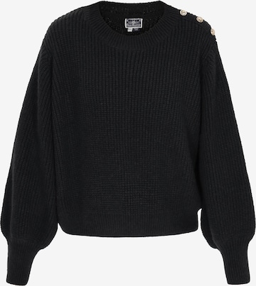 DreiMaster Maritim Πουλόβερ σε μαύρο: μπροστά