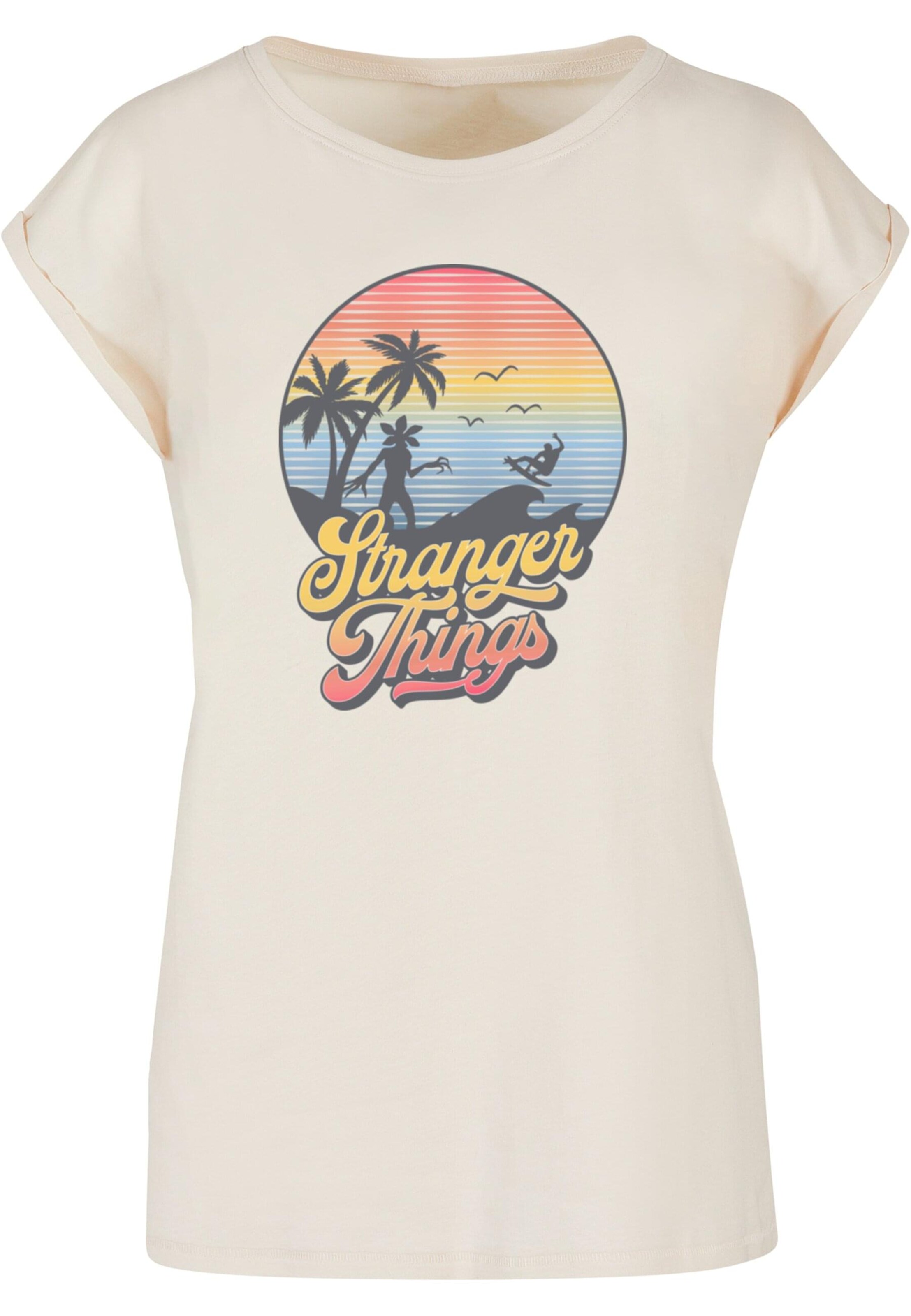 Maglietta 'Stranger Things - LA' di ABSOLUTE CULT in beige: frontale