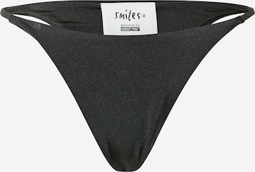 Pantaloncini per bikini 'Vivian' di Smiles in grigio: frontale