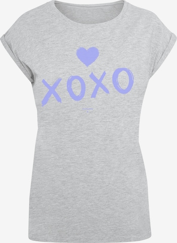 F4NT4STIC Shirt 'Valentinstag' in Grey: front