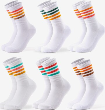 Occulto Socks 'Steffi' in White: front