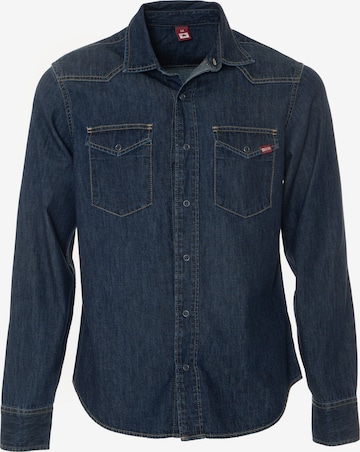 BIG STAR Regular Fit Hemd ' CHUCK ' in Blau: Vorderseite