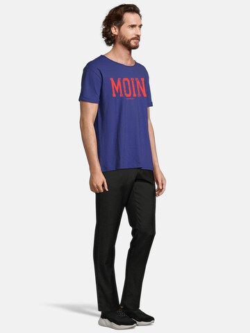 T-Shirt 'Kimm - Moin' salzhaut en bleu