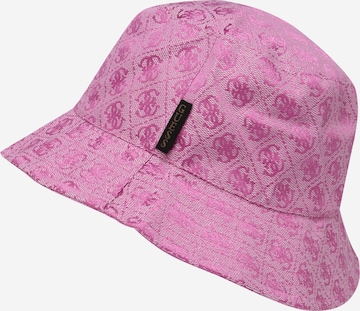 GUESS - Chapéu 'AVIANA' em rosa: frente