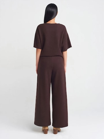 Dilvin Wide Leg Hose in Braun