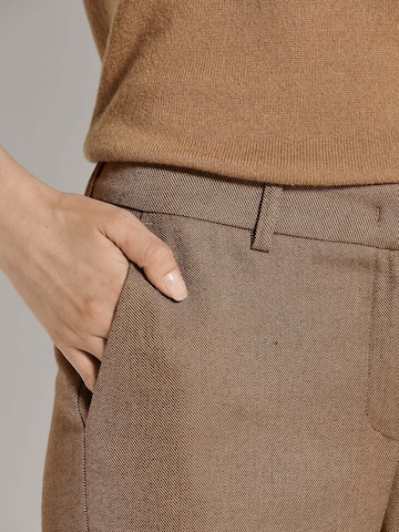 Wide Leg Pantalon à pince MADELEINE en marron