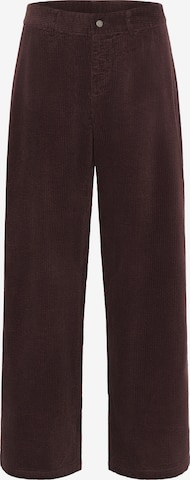 Loosefit Pantalon 'Baela' CULTURE en marron : devant