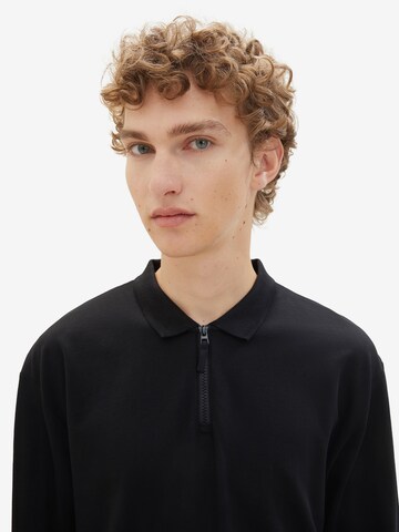 TOM TAILOR DENIM Shirt in Schwarz