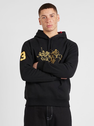 Sweat-shirt Polo Ralph Lauren en noir : devant