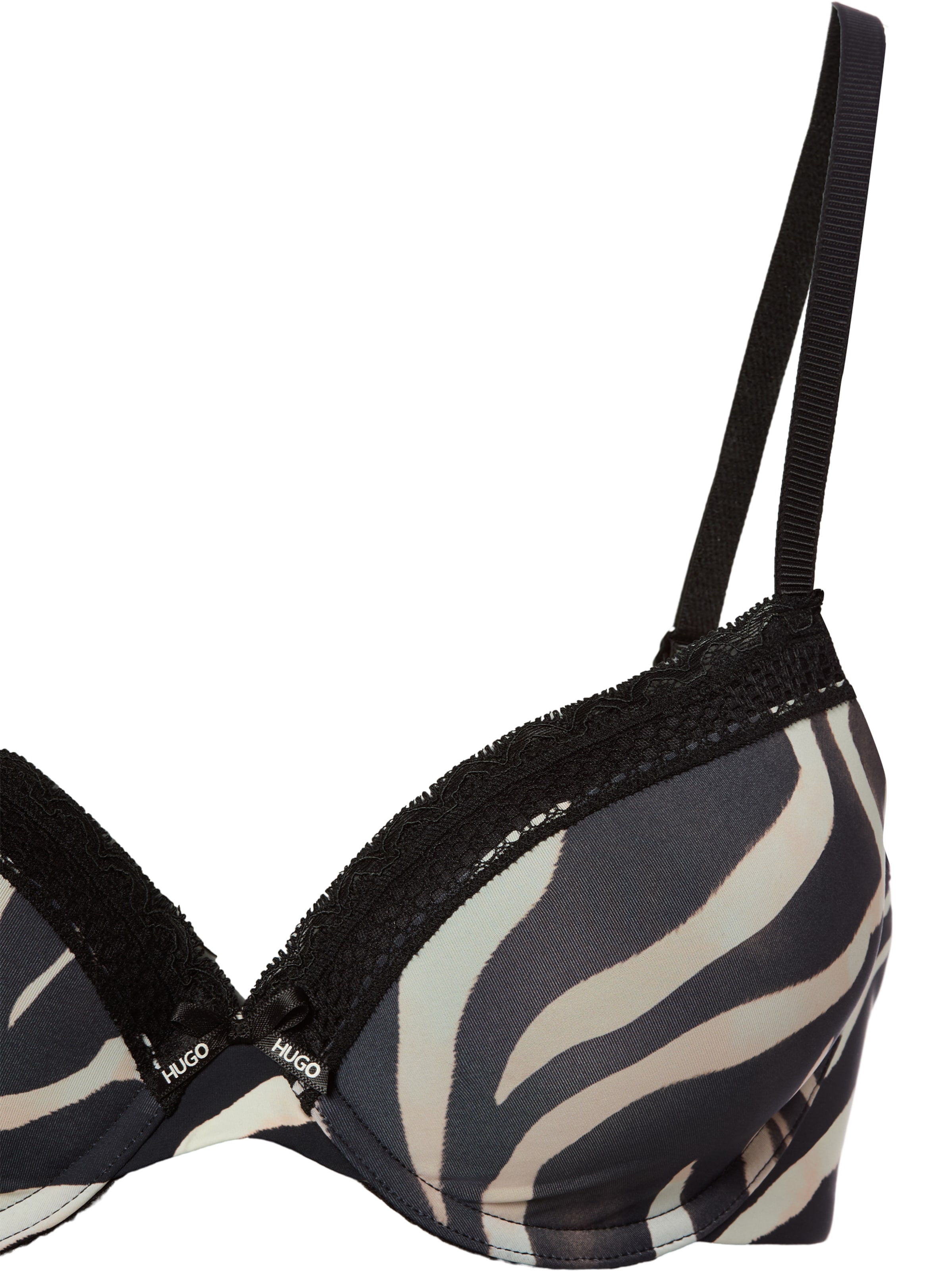 HUGO Push-up BH ' Unique ' in Schwarz