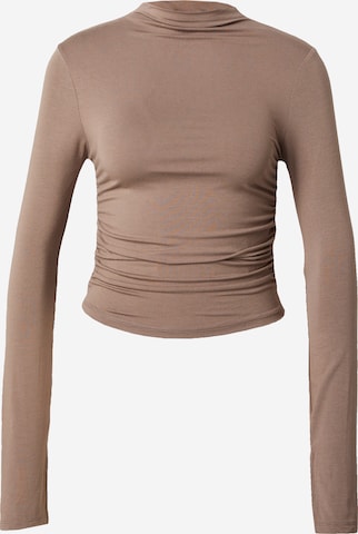 T-shirt Gina Tricot en marron : devant