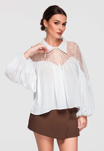 Ombre Blouse 'OW-TS-E0026' in White