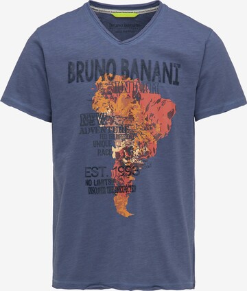 BRUNO BANANI Shirt 'Davis' in Blauw: voorkant