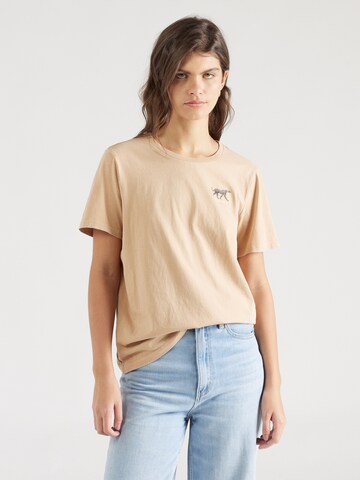 GARCIA Shirt 'Z0012_ladies T-shirt ss, 2094' in Beige: front