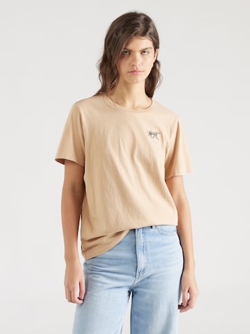 GARCIA Shirts 'Z0012_ladies T-shirt ss, 2094' i beige: forside