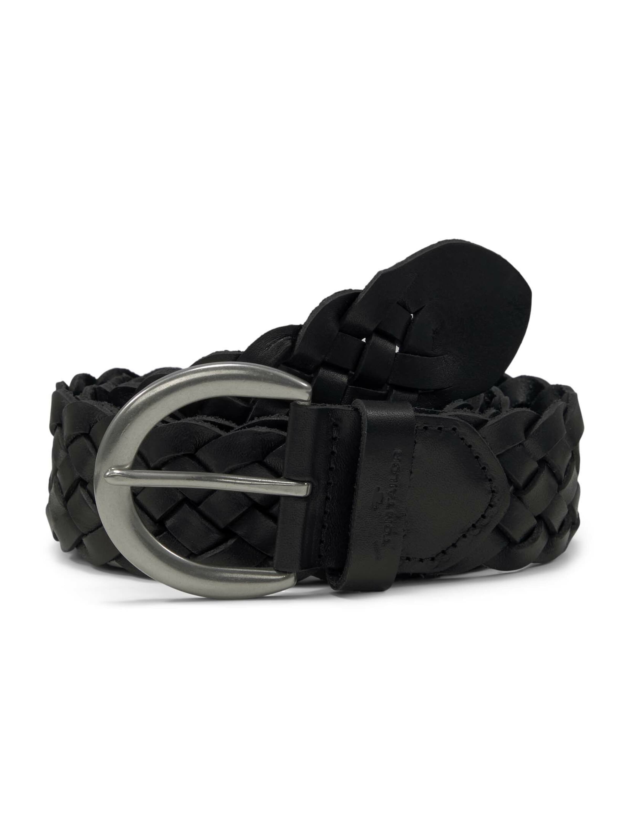 TOM TAILOR Belt 'Lisa' in Black: front