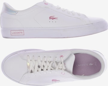 LACOSTE Sneaker 41 in Weiß: Vorderseite