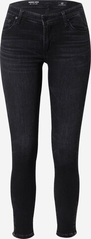 AG Jeans Skinny Jeans in Zwart: voorkant