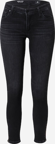 AG Jeans Skinny Jeans in Black: front