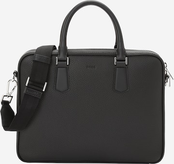 Borsa portadocumenti 'New Crosstown' di BOSS in nero: frontale