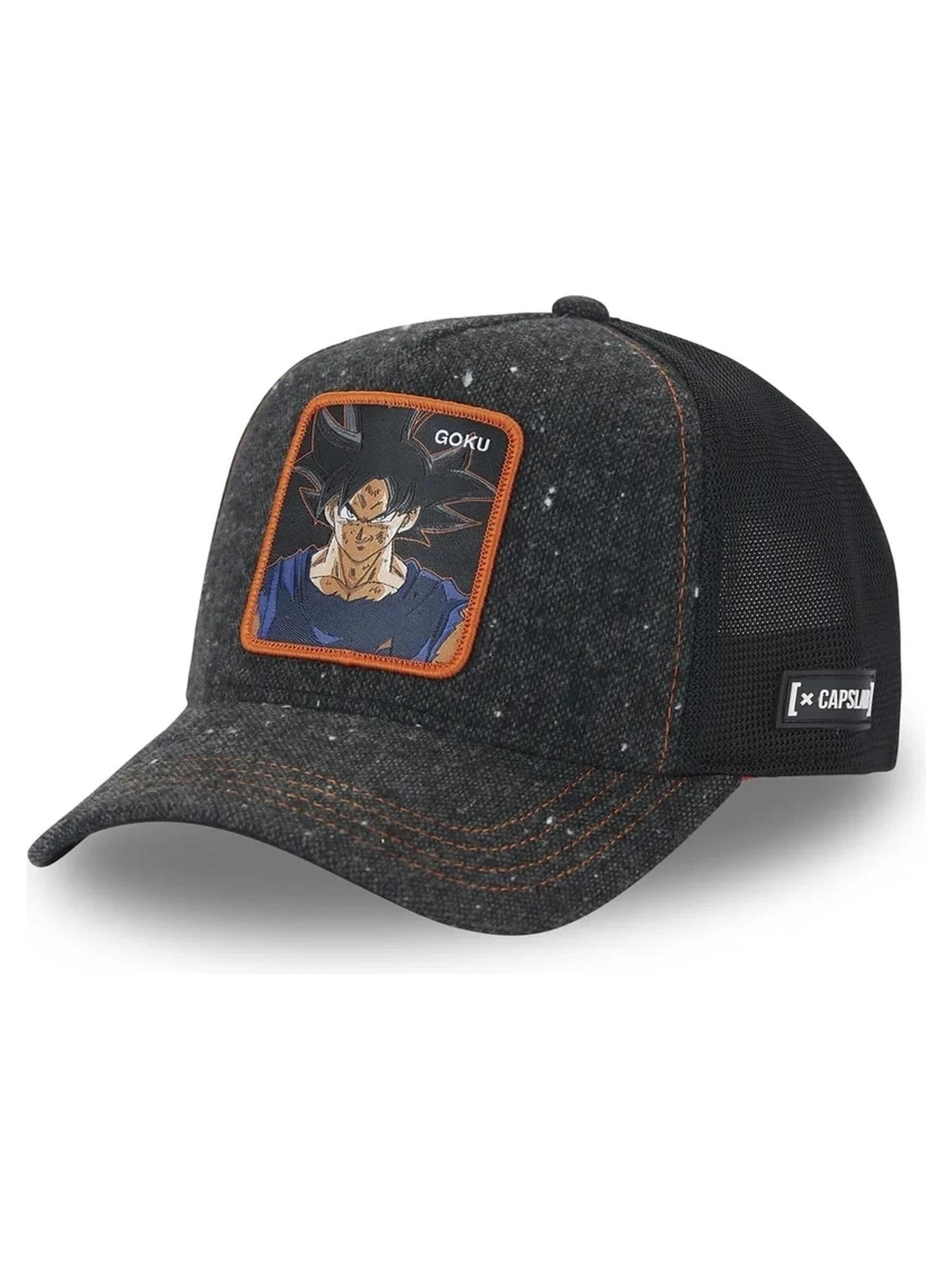 Capslab - Gorra 'Gorra capslab negra jaspeada goku sig trucker cap' en negro