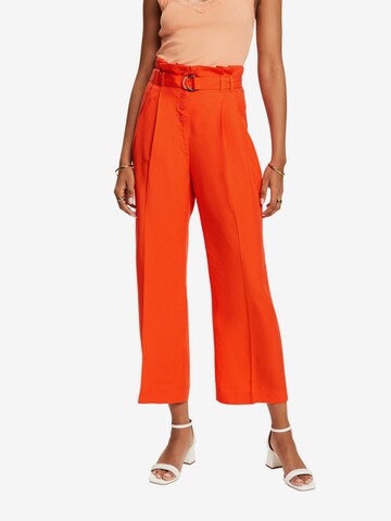 Regular Pantalon à pince ESPRIT en orange