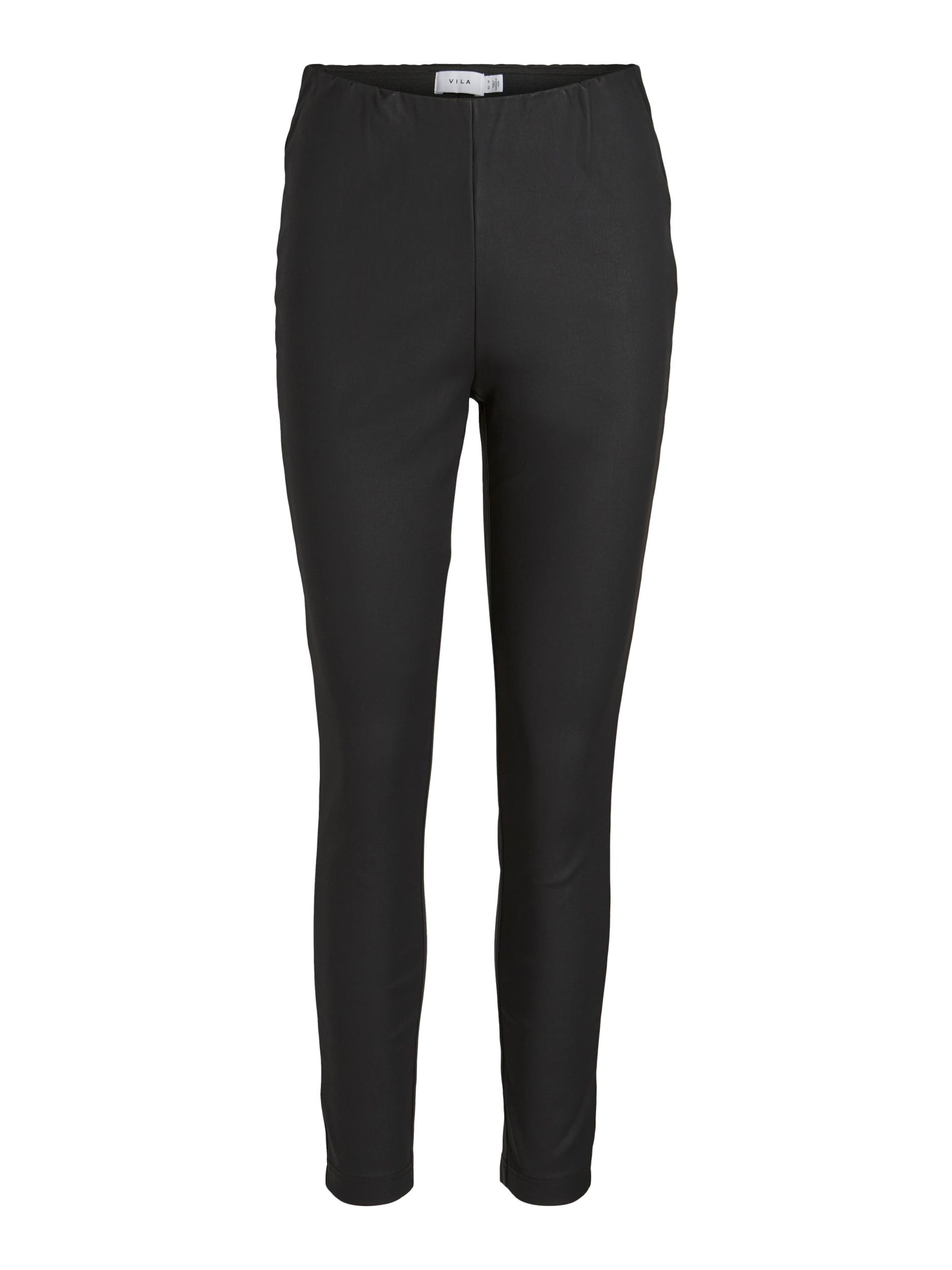 VILA Slimfit Leggings - fekete: elől