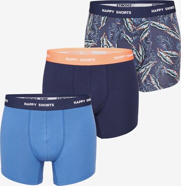 Boxers Happy Shorts en bleu : devant