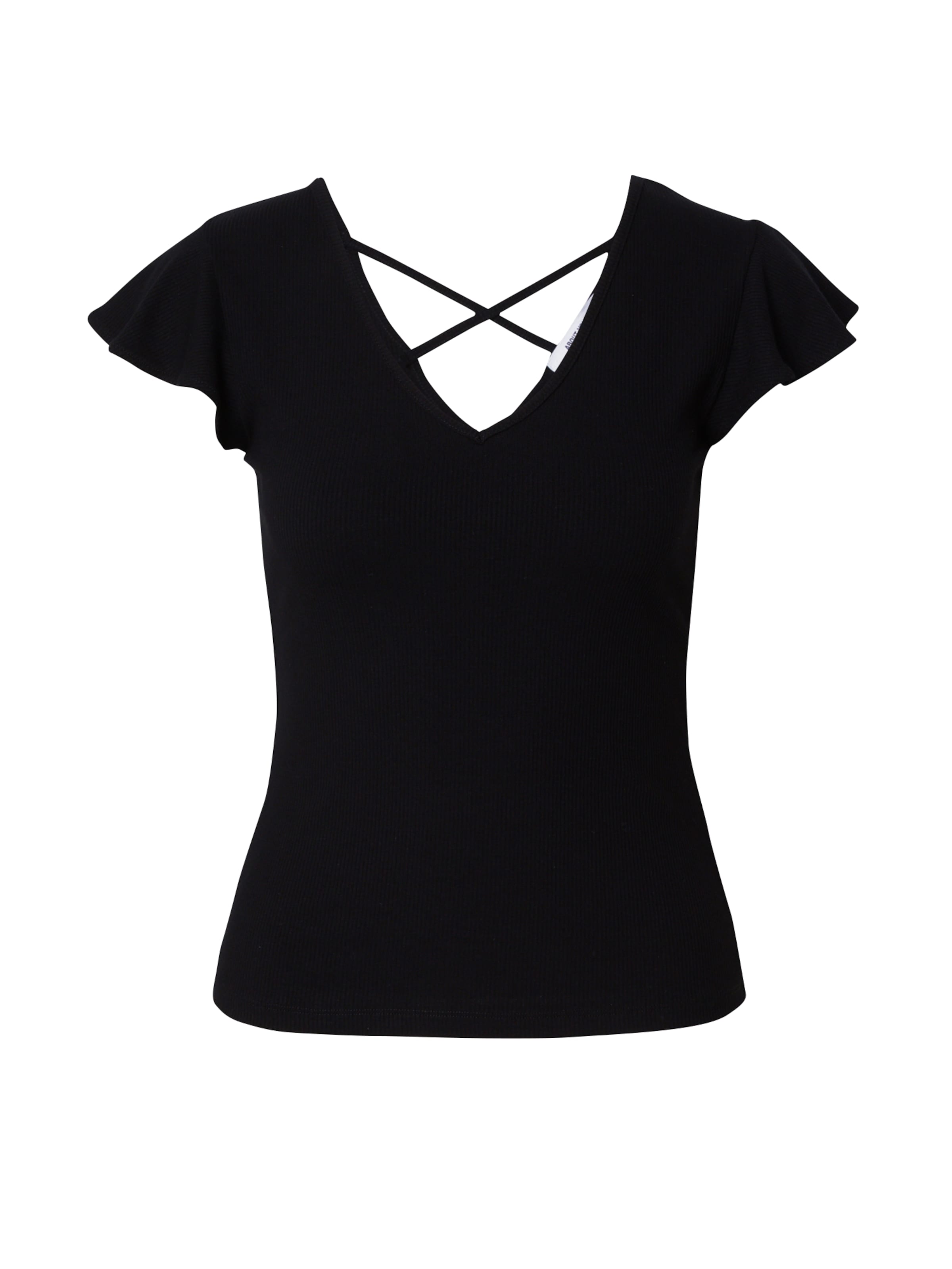 T-shirt 'Romy' ABOUT YOU en noir : devant