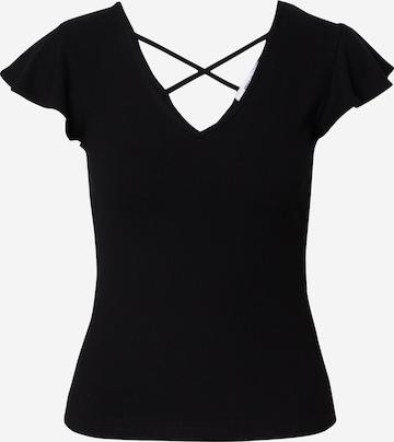 ABOUT YOU Футболка 'Romy' в Черный: спереди