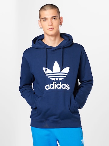 ADIDAS ORIGINALS Sweatshirt 'Adicolor Classics Trefoil' in Blue: front