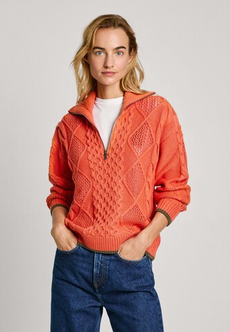 Pepe Jeans Trui 'HADA' in Oranje: voorkant