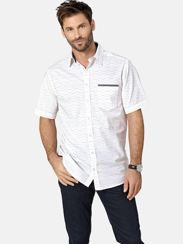 BABISTA Regular fit Button Up Shirt ' Sorianez ' in White: front