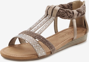 LASCANASandale - siva boja: prednji dio