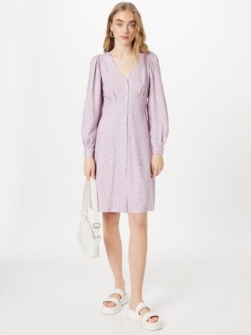 Closet London Shirt Dress in Purple