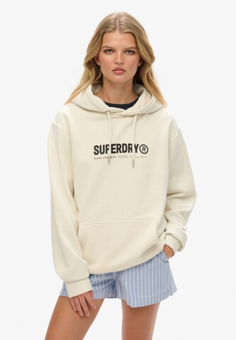 Superdry Sweatshirt 'Utility' in Wit: voorkant