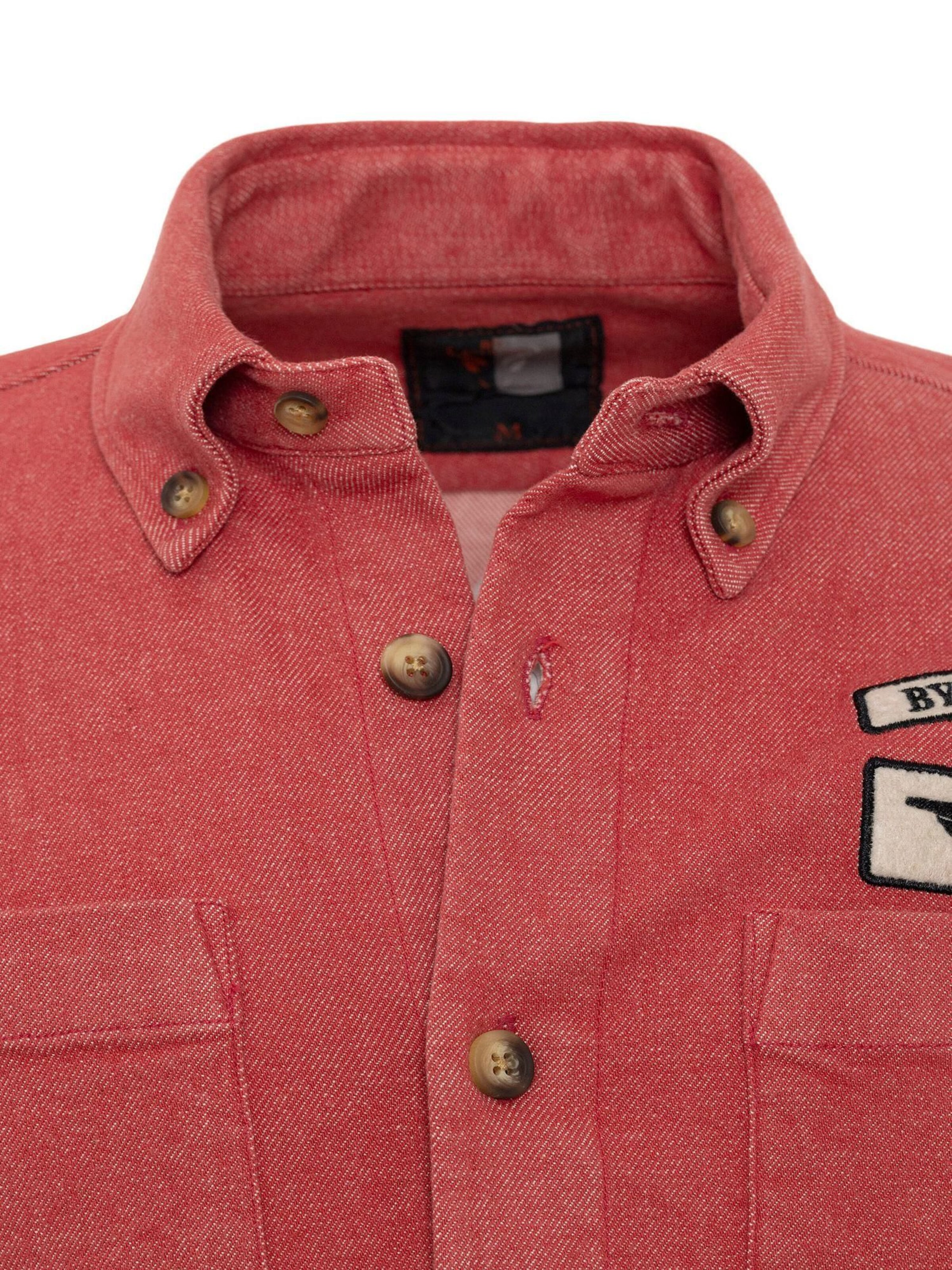 By Diess Collection Regular fit Button Up Shirt in Red