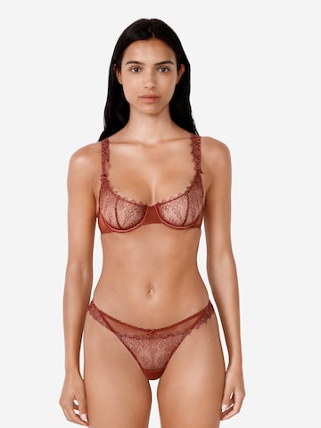 ETAM Balconette BH 'Gamme' in Braun: Vorderseite