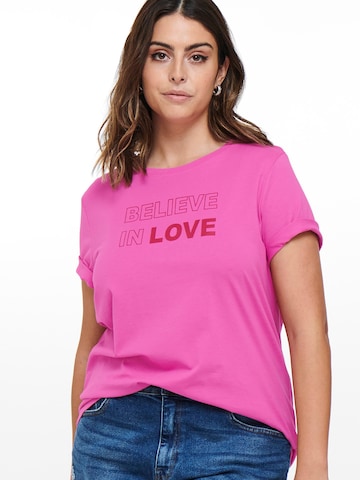 T-shirt 'Flow' ONLY Carmakoma en rose