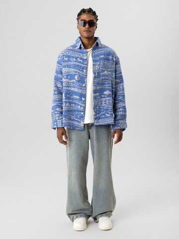 Dandalo Comfort fit Button Up Shirt 'Daniel' in Blue